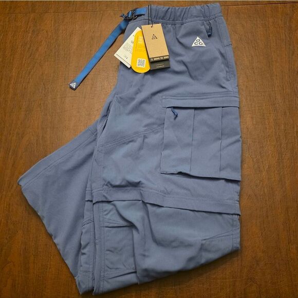 Nike ACG Smith Summit 2 in 1 Convertible Cargo Pants Shorts FN0428-491 Blue XL - Picture 1 of 5